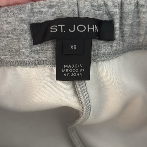 St. John Gray Casual Soft Sweatshirt Legging Pull On Pants XS - Picture 5 of 12